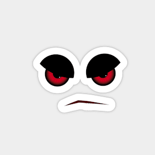 Halloween Evil Face Looking At You Sticker